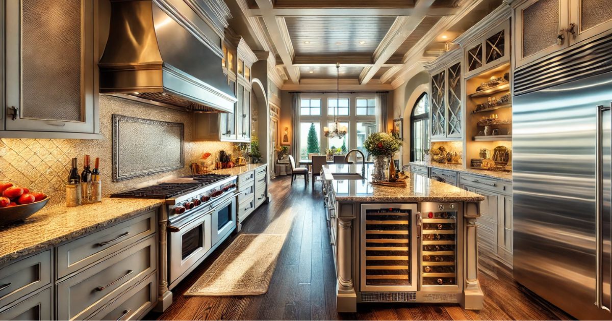 Answering what is a gourmet kitchen for clients with a visual of a kitchen that sizzles